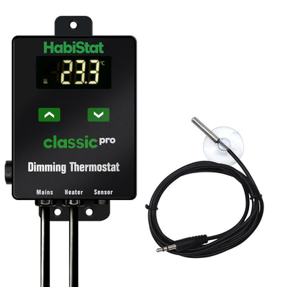 HabiStat Classic Pro Dimming Thermostat, Black, 450 Watt