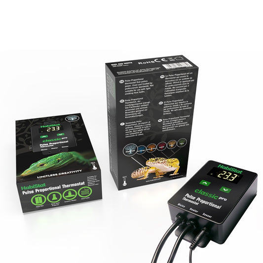 HabiStat Classic Pro Pulse Proportional Thermostat, Black, 450 Watt