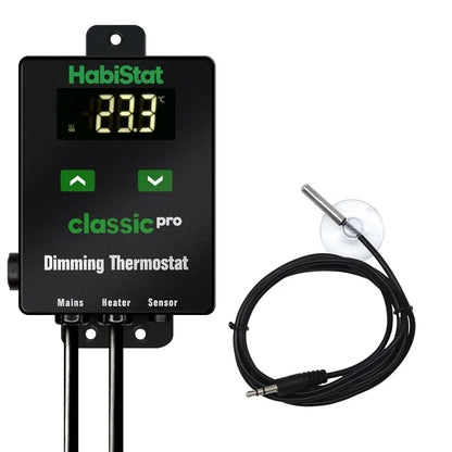 HabiStat Classic Pro Dimming Thermostat, Black, 450 Watt | The Reptile Realm